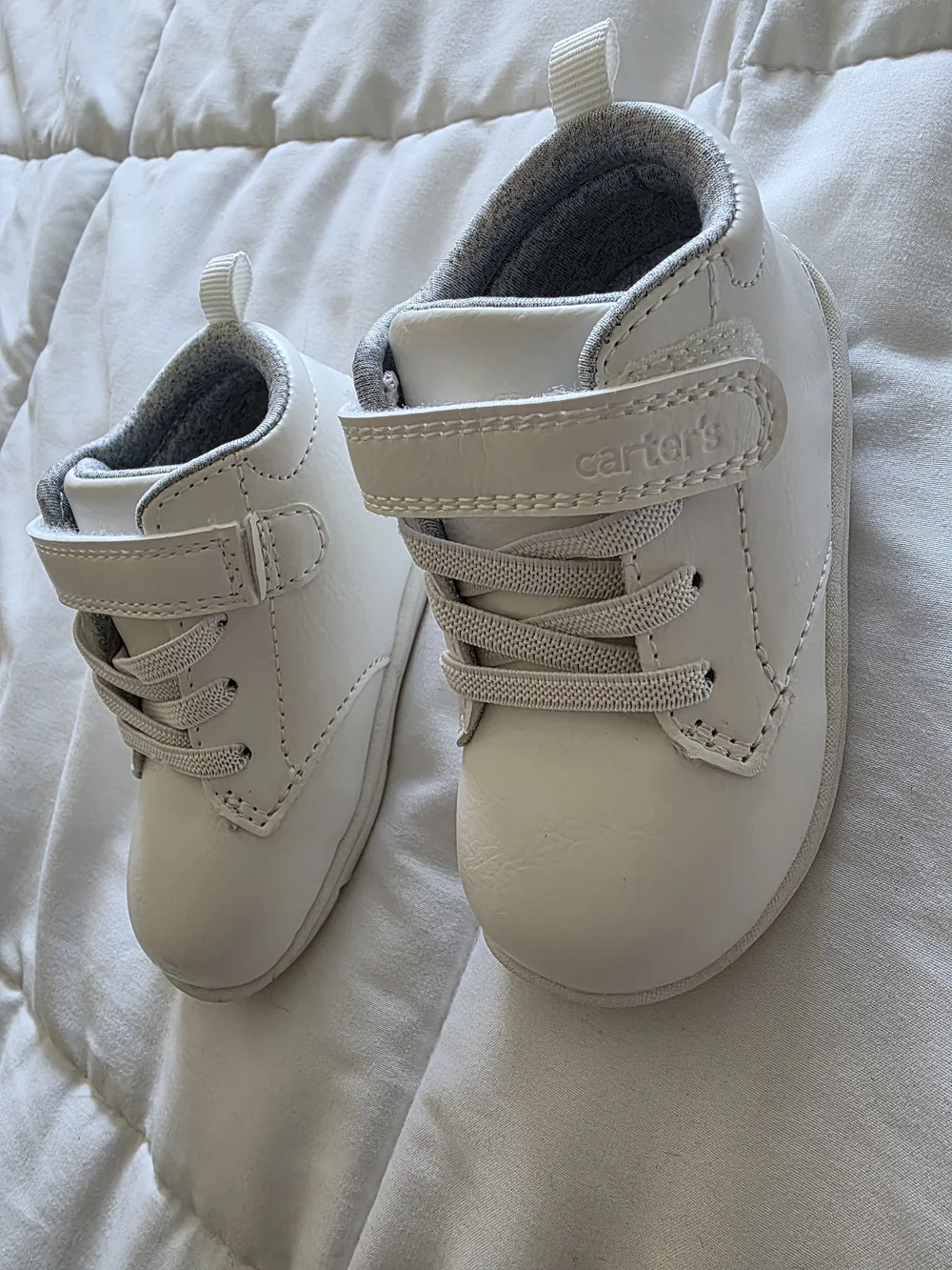 Boys Every Step First Walker High-Top Sneakers - White